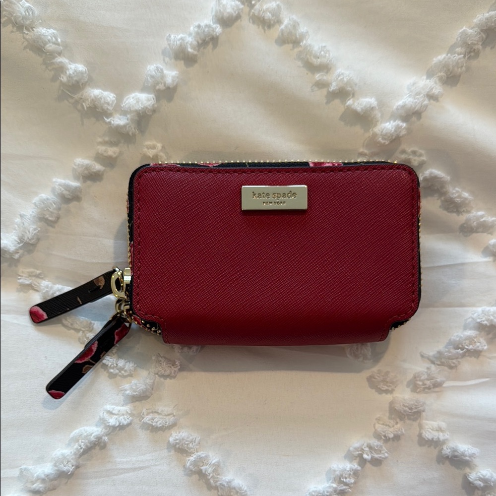 Kate Spade Cherry Red Zip Wallet
